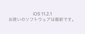 iOS11.2.1 バージョン確認