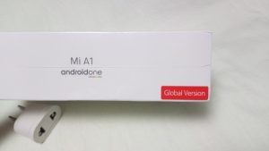 Xiaomi Mi A1 外箱側面