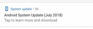Android System Update (July 2018)