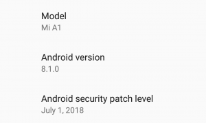 Android version 8.1.0