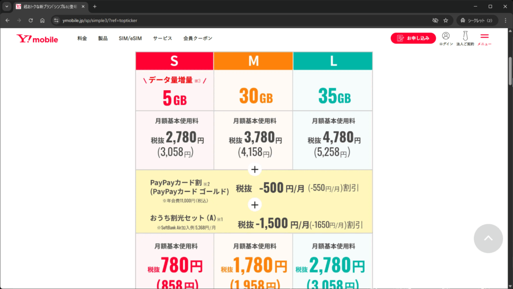 3パターン