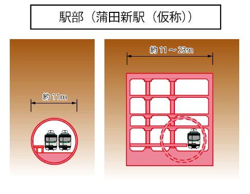横断面図